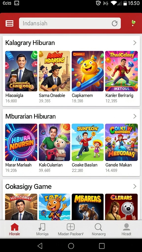 h03 - Screenshot menunjukkan leaderboard dengan peringkat pemain.