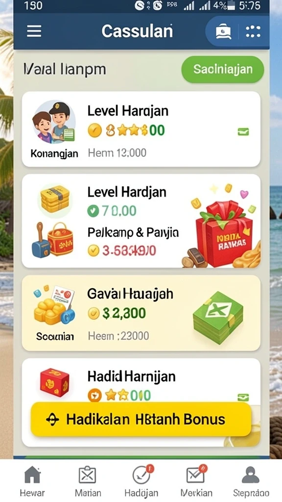 slotsri - Tangkapan layar antarmuka pengguna yang intuitif.